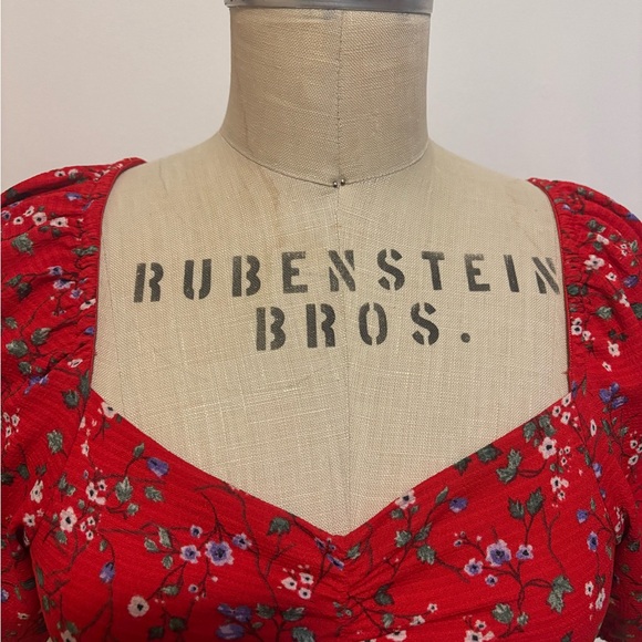 Reitmans Red Floral Blouse - XXS - Picture 5 of 11